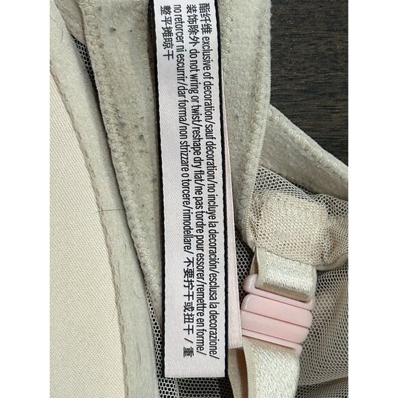 Victoria's Secret Sexy Tee Posey Lace Push Up Bra Beige Sz 40DD Mesh Intimate - Picture 8 of 11